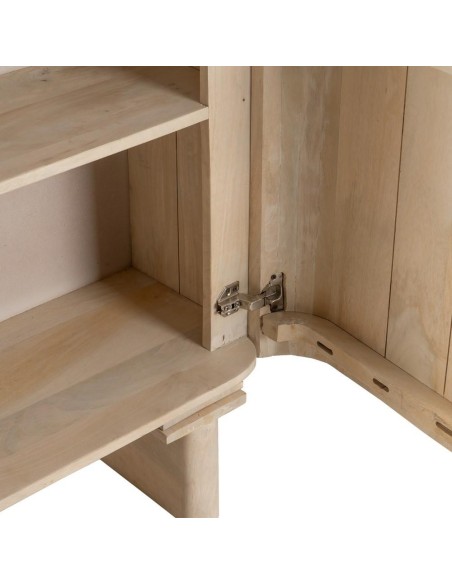 Armario LUN de madera de mango blanqueado 90 x 138 cm.