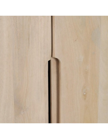 Armario LUN de madera de mango blanqueado 90 x 138 cm.