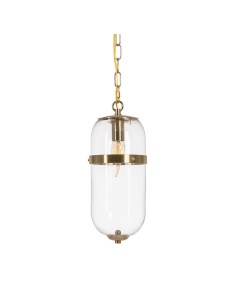 Candeeiro de teto Mao em metal dourado e vidro Ø 13 cm.