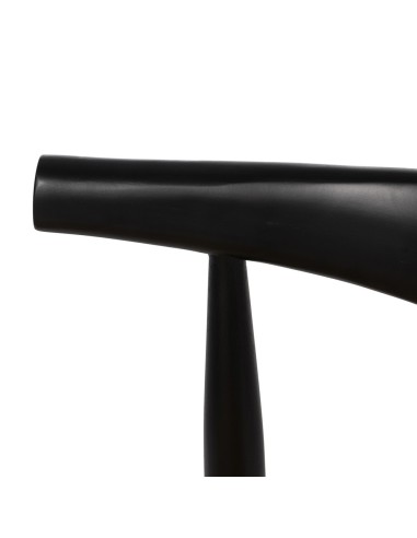 Silla ADA de madera natural en negro y cuerda...