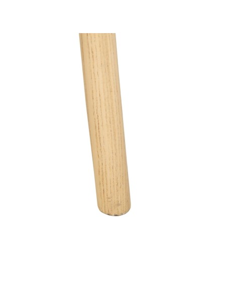 Silla DORIAN de madera maciza de olmo y ratán natural.