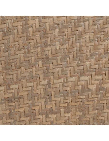 Mesa de centro redonda de rattan KOHANA com metal Ø 70 cm.