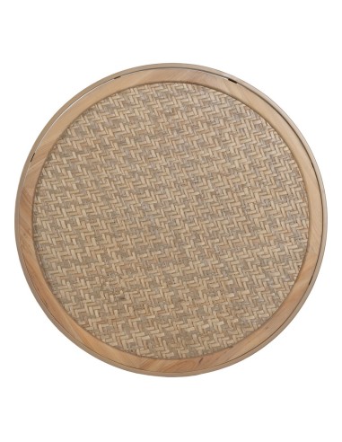 Mesa de centro redonda de rattan KOHANA com...