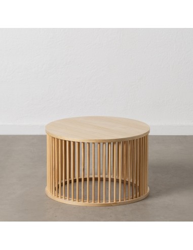 Mesa de centro JEANETTE em MDF em pinho Ø 60 cm.