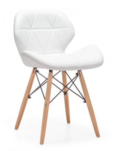 Cadeira de design BAMBA, madeira, similpiel