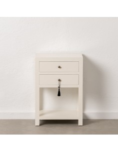 Mesita de noche oriental YAKU, 66x45 cm ,2 cajones en...
