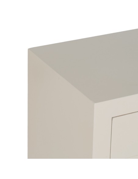 Mesa de cabeceira oriental YAKU, 66x45 cm, 2 gavetas em branco.