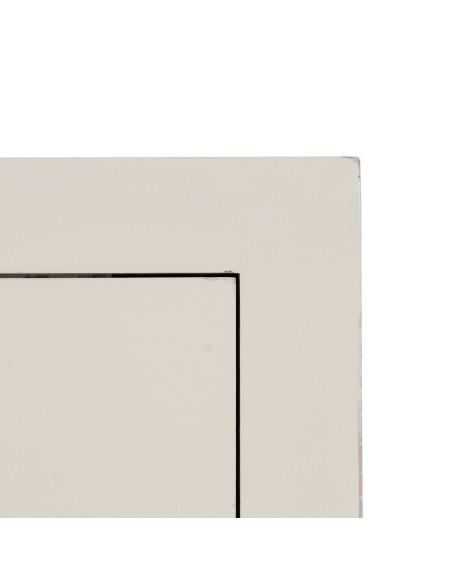 Mesita de noche oriental YAKU, 66x45 cm ,2 cajones en blanco.