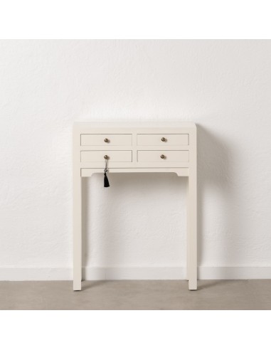 Consola oriental YUKI, 63 x 85 cm,4 cajones color blanco.