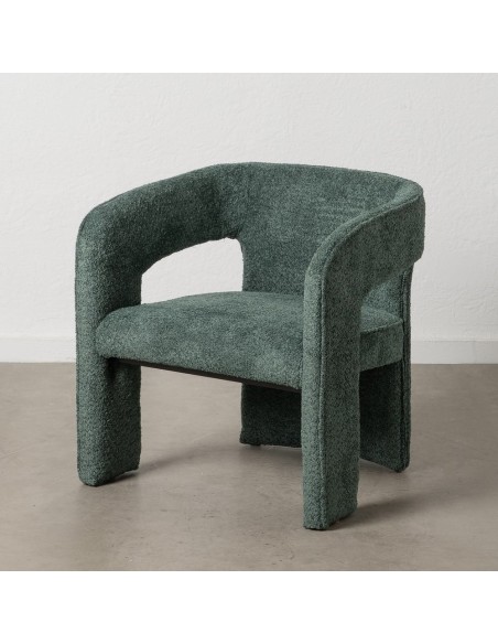 Silla de diseño RALF en tejido verde.