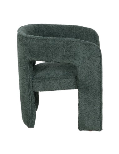 Silla de diseño RALF en tejido verde.