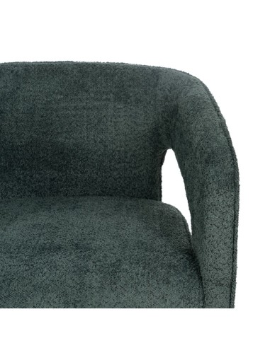 Silla de diseño RALF en tejido verde.