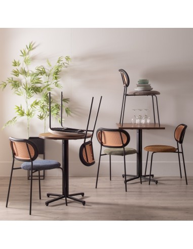 Silla DOR de tejido,metal y polipropileno.