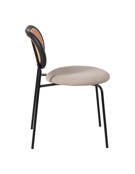 Silla DOR de tejido,metal y polipropileno.