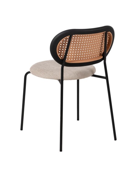 Silla DOR de tejido,metal y polipropileno.