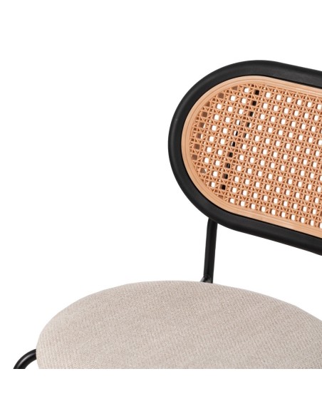 Silla DOR de tejido,metal y polipropileno.