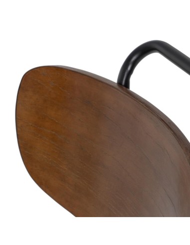 Silla MUREM de tejido en beige y metal con...