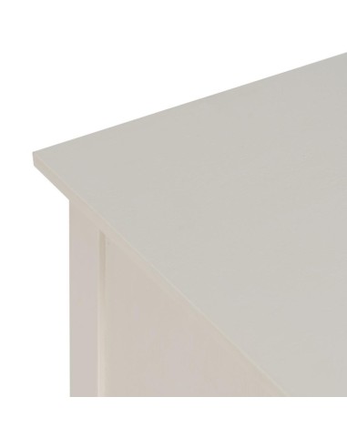 Mesita auxiliar KURB en blanco roto 40 x 30 x...