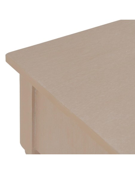 Mesa auxiliar BRUK em madeira natural, 48 x 40 x 61 cm.