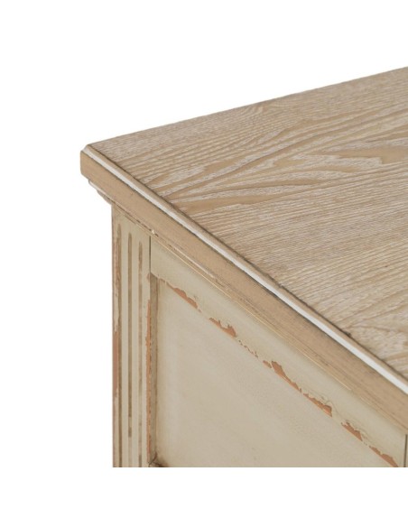 Mesa auxiliar GIO, em creme vintage 56 x 36 x 68 cm.