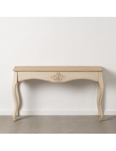 CONSOLA NATURAL-CREMA MADERA 135 X 43 X 77 CM