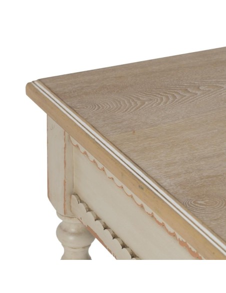 MESA NATURAL-CREMA MADERA 91,50 X 91,50 X 77 CM