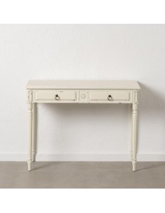CONSOLA BLANCO ROZADO MADERA 100 X 45 X 76 CM