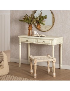 CONSOLA BLANCO ROZADO MADERA 100 X 45 X 76 CM 2