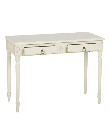 CONSOLA BLANCO ROZADO MADERA 100 X 45 X 76 CM