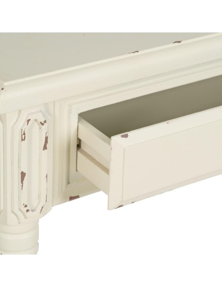 CONSOLA BLANCO ROZADO MADERA 100 X 45 X 76 CM