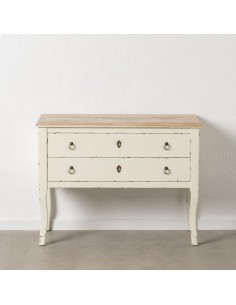 CONSOLA BLANCO ROZADO MADERA 104 X 50 X 78 CM