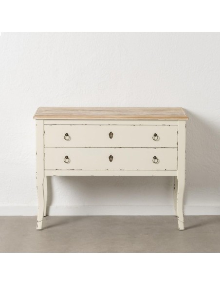 CONSOLA BLANCO ROZADO MADERA 104 X 50 X 78 CM