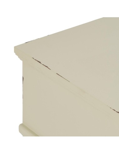 MESITA BLANCO ROZADO MADERA 51 X 32 X 66 CM