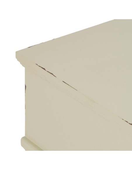 MESITA BLANCO ROZADO MADERA 51 X 32 X 66 CM