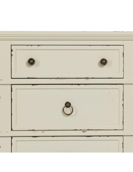 MESITA BLANCO ROZADO MADERA 51 X 32 X 66 CM