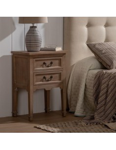 MESITA NATURAL MADERA 50 X 38 X 72 CM 2