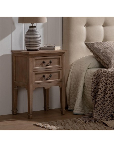 MESITA NATURAL MADERA 50 X 38 X 72 CM