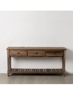 CONSOLA MARRÓN MADERA 184,50 X 50 X 86,80 CM