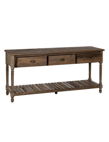 CONSOLA MARRÓN MADERA 184,50 X 50 X 86,80 CM