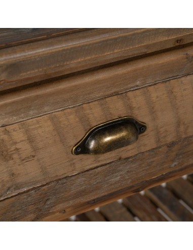 CONSOLA MARRÓN MADERA 184,50 X 50 X 86,80 CM