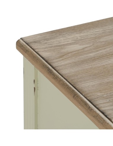 MESITA BEIGE MADERA 45 X 35 X 65 CM