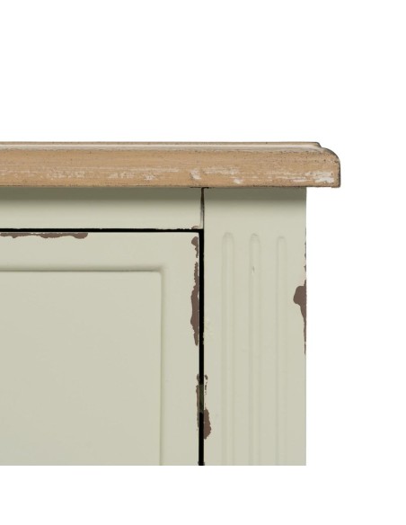 MESITA BEIGE MADERA 45 X 35 X 65 CM