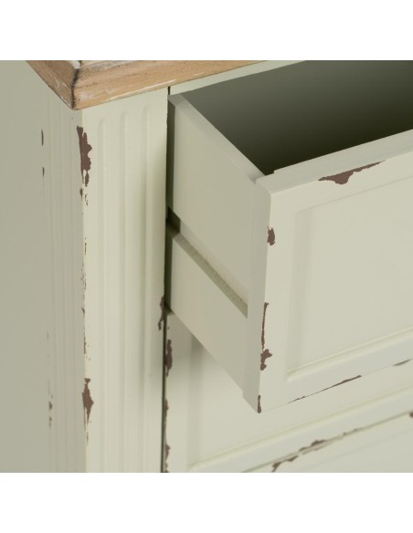 MESITA BEIGE MADERA 45 X 35 X 65 CM