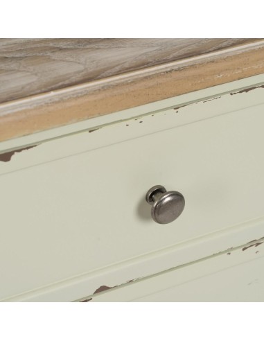 MESITA BEIGE MADERA 45 X 35 X 65 CM