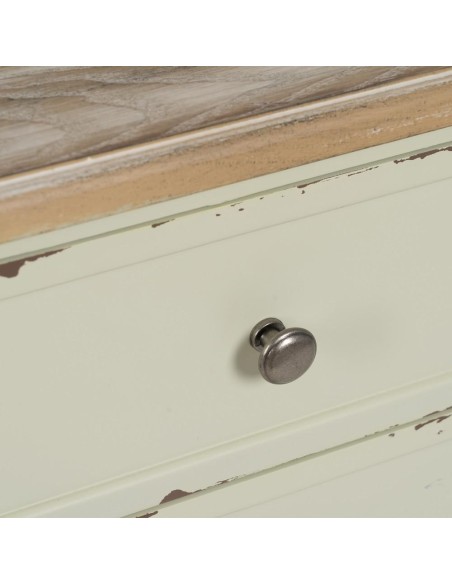 MESITA BEIGE MADERA 45 X 35 X 65 CM