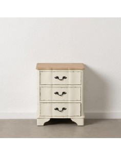 MESITA NATURAL-CREMA MADERA 50 X 40 X 60 CM