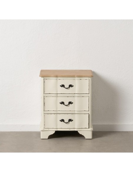 MESITA NATURAL-CREMA MADERA 50 X 40 X 60 CM