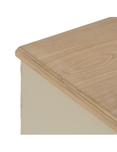 MESITA CREMA MADERA 48 X 36 X 61 CM