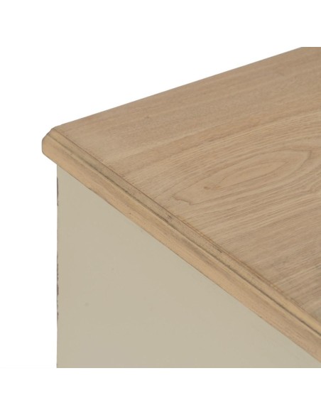 MESITA CREMA MADERA 48 X 36 X 61 CM