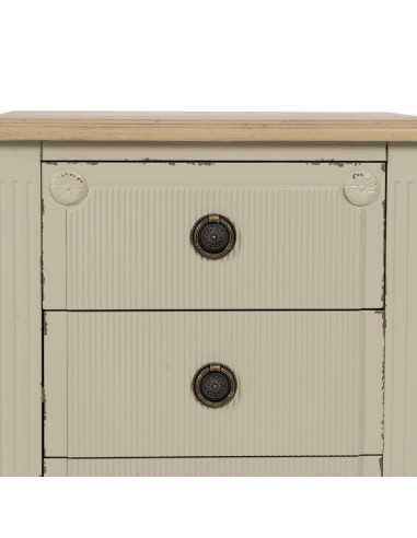 MESITA CREMA MADERA 48 X 36 X 61 CM